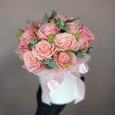 Шляпная коробка с цветами «Пиони»