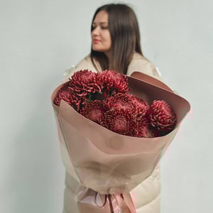 Букет «Хризантемы Бигуди»