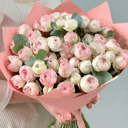 Букет из кустовых роз Я Люблю Тебя