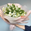 Букет «Белые альстромерии»