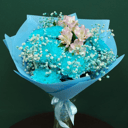 Букет «Фантазия 4» из хризантем и альстромерий