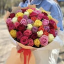 Букет «Яркий микс» из роз