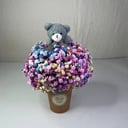 Подарочный набор «Гпсофила в стаканчике с игрушкой»