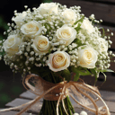 Букет «Белое "облако"» из роз