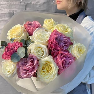 Букет «Пионовидные розы "Яркие эмоции"»