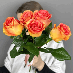 Букет «5 ярких роз»