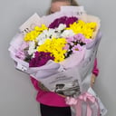 Букет «Яркий микс кустовой хризантемы»