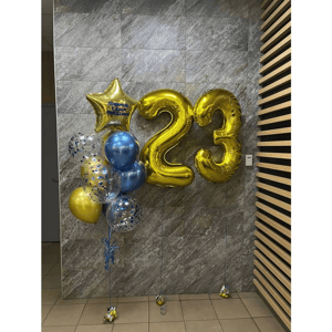 Набор шаров с гелием 481 - с цифрами 23