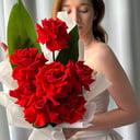 Букет 7 красных французских роз