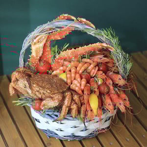 Корзина из морепродуктов кракен