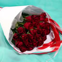 Букет из 25 красных роз 40 см