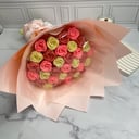 Букет розовая нежность 33 розы