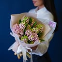 Букет «Розовые гиацинты 15 штук» из экзотических цветов