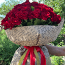 101 роза 50 см Букет Красных Роз