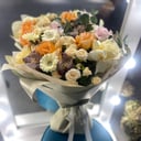 Букет «Полный расцвет» из роз и гербер