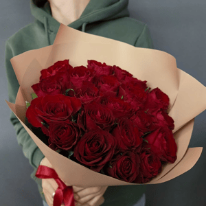 Букет «Красные розы 21 шт»
