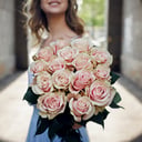 Букет «Розы Pink Mondial 15 штук»