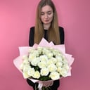 Букет из 35 белых роз