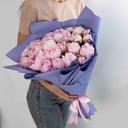 Букет «25 розовых пионов»