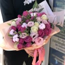 Букет «Прованс» из эустом и роз