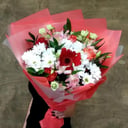 Букет Эустом, Альстромерии и Роз