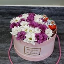 Коробка с цветами «Милый презент» из хризантем