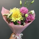 Букет-комплимент из роз и эустом