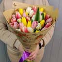 Букет из 35 тюльпанов микс