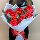 Букет красных французских роз