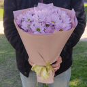 Букет розово-фиолетовых хризантем