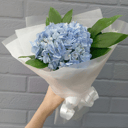 Букет "Голубое облако" из гортензий