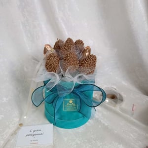 Клубника в бельгийском шоколаде Тубус бархатный