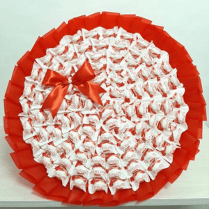 Большой букет с конфетами Raffaello