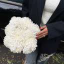 Букет «9 белых хризантем»