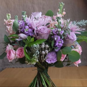 Букет невесты "Ультрафиолет"