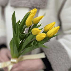 Букет «Жёлтые тюльпаны 7 шт»