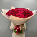 Букет 101 Роза Имперский бархат