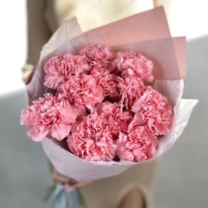Букет розовых диантусов