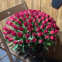 Корзина счастья из роз