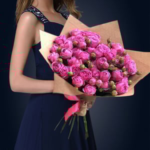 Букет «15 роз Мисти Баблс»