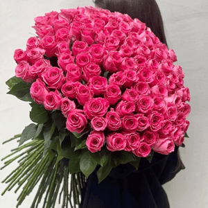 Букет «101 роза пинк флоид 70 см»
