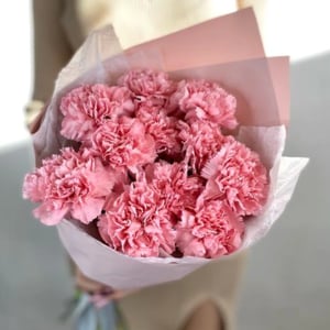 Букет розовых диантусов