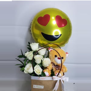 Подарочный набор «Любовь и смех» из роз