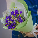 Букет «Звёздное небо» из ирисов