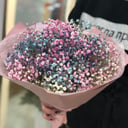 Букет «Радужное облако» из гипсофил