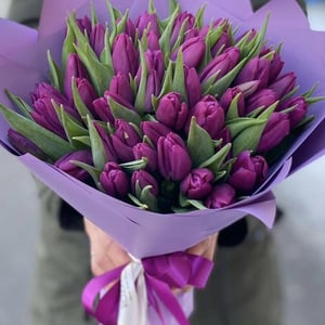 Букет «Фиолетовые тюльпаны»