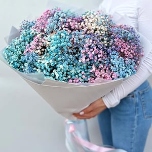 Пышный букет из гипсофил