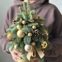 Коробка с цветами «Ель новогодняя 30»