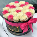 Шляпная коробка с цветами «Сопрано» из роз