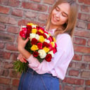 Букет «Солнечный момент» из роз